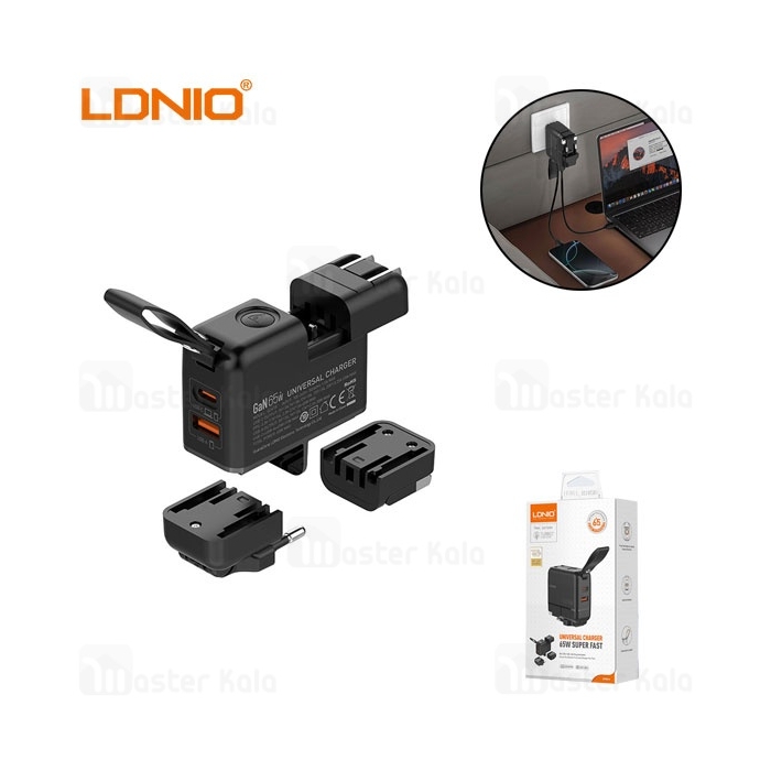 شارژر دیواری الدینیو Ldnio GaN Super Fast Charger Q2618 توان 65 وات