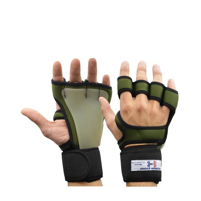 دستکش و محافظ کف دست بدنسازی مردانه آندر آرمور مدل GDS-402M1090 یشمی