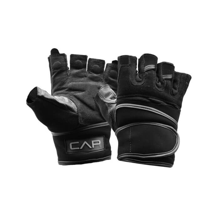 دستکش بدنسازی مردانه کپ مدل Papu مشکی