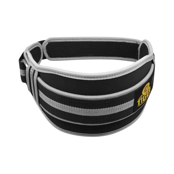 کمربند بدنسازی تایگر مدل Tiger چسبی طوسی