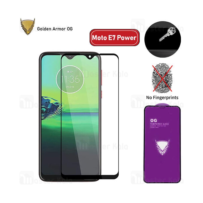 محافظ صفحه شیشه ای تمام صفحه تمام چسب OG موتورولا Motorola Moto E7 Power OG 2.5D Glass