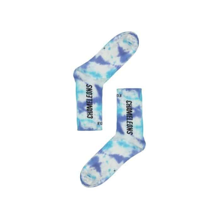 جوراب نیم ساق اسپرت ایسی کلاب مدل ابری ۱۳۲۰ سفید آبی