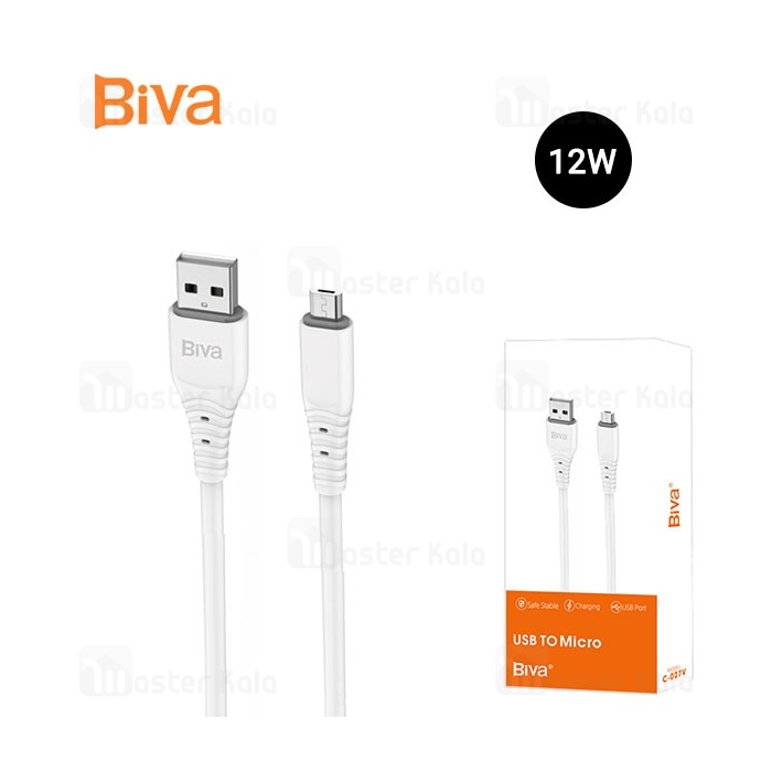 کابل میکرو یو اس بی بیوا Biva C-027V توان 12 وات