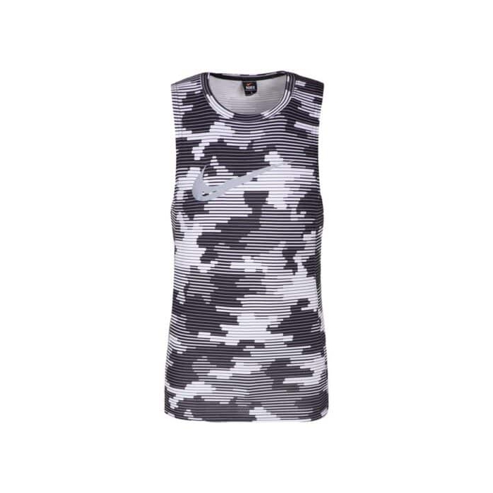 رکابی ورزشی مردانه نایکی مدل MuB-140 چریکی RAD سفید مشکی