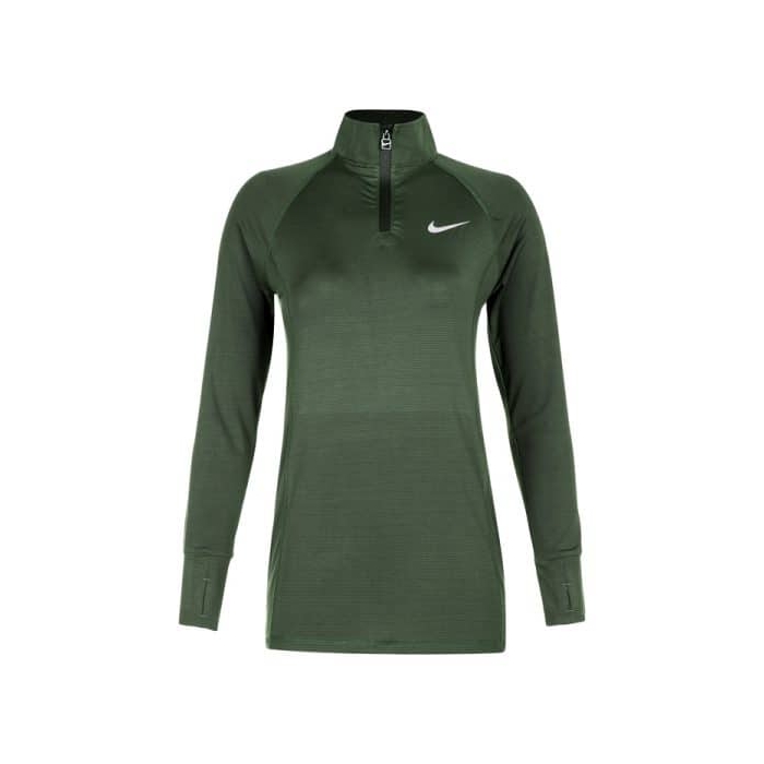 بلوز نیم زیپ ورزشی زنانه نایک مدل mub-805 یشمی