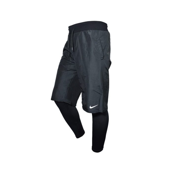 لگ و شلوارک سرهمی مردانه نایک مدل PY-SIMP9910 مشکی