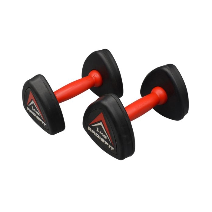 دمبل بدنسازی رادیس فیت مدل triangle وزن ۱ کیلو گرم بسته دو عددی
