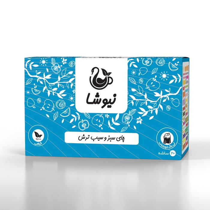 چای سبز و سیب ترش