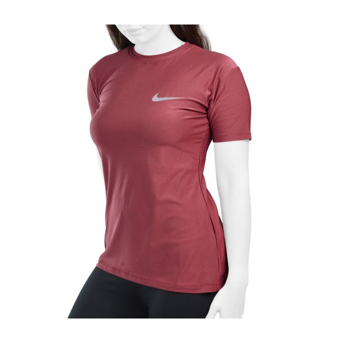 تیشرت ورزشی زنانه نایک مدل mub-7221 بادمجانی