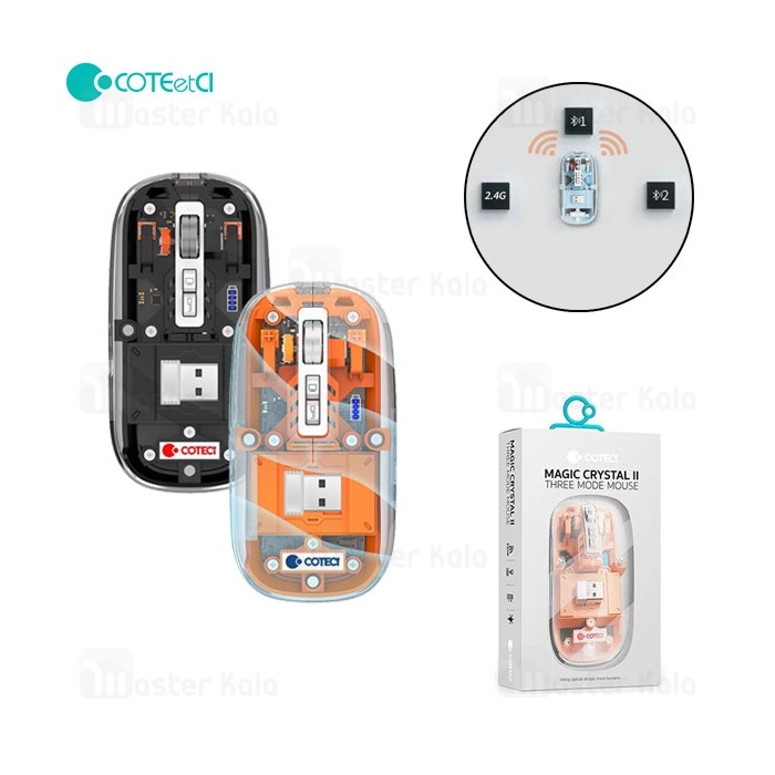موس وایرلس سه حالته سایلنت کوتتسی Coteetci 84015 Magic Crystal II