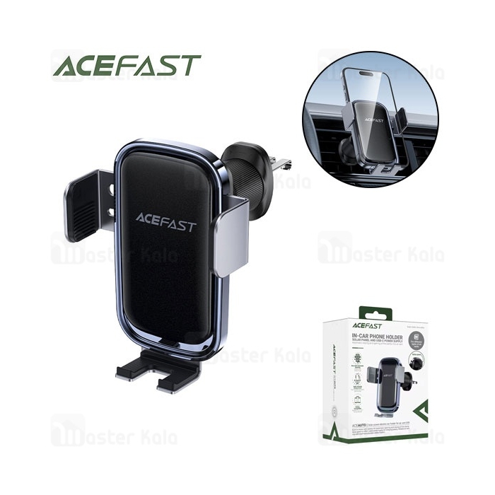 هولدر و شارژ وایرلس دریچه کولری هوشمند ایس فست ACEFAST D39 توان 15 وات - دارای پنل خورشیدی