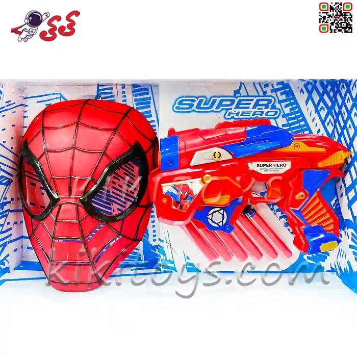 اسباب بازی تفنگ اسپایدرمن تیر اسفنجی شخصیت ابرقهرمانان Spider Man SB272