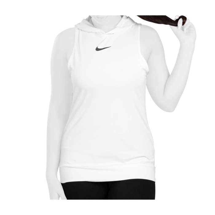 تاپ کلاهدار ورزشی زنانه نایک مدل AD2148-1 سفید