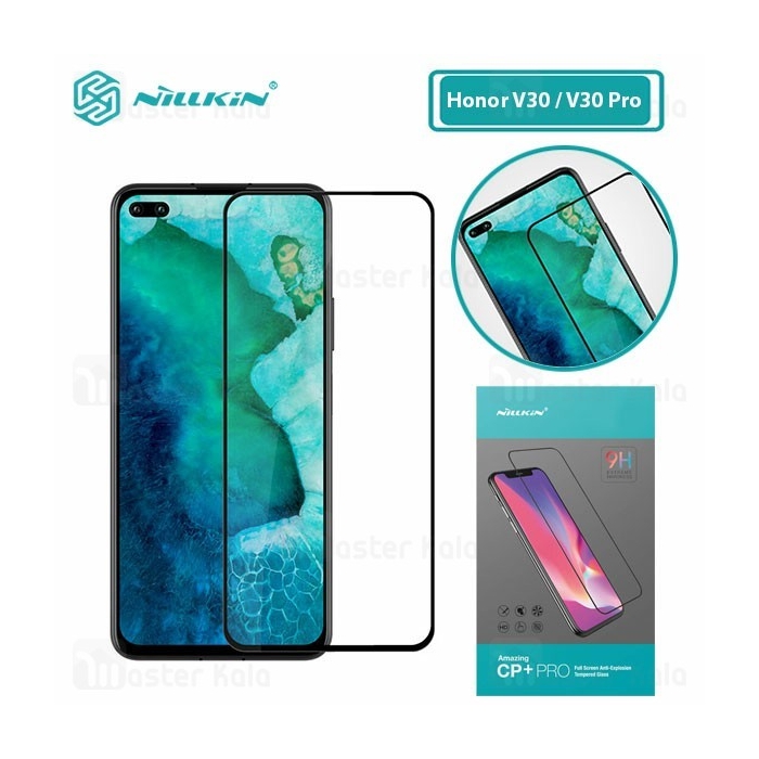 محافظ صفحه شیشه ای تمام صفحه تمام چسب هواوی Huawei Honor V30 / V30 Pro Nillkin CP+ Pro