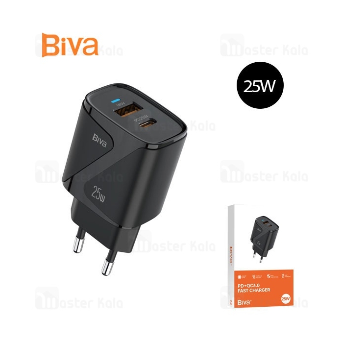 شارژر دیواری بیوا Biva HC-38 PD QC3.0 Fast Charger توان 25 وات