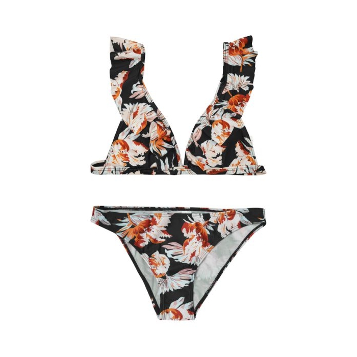 ست بیکینی زنانه مدل Floral-4B0218 مشکی