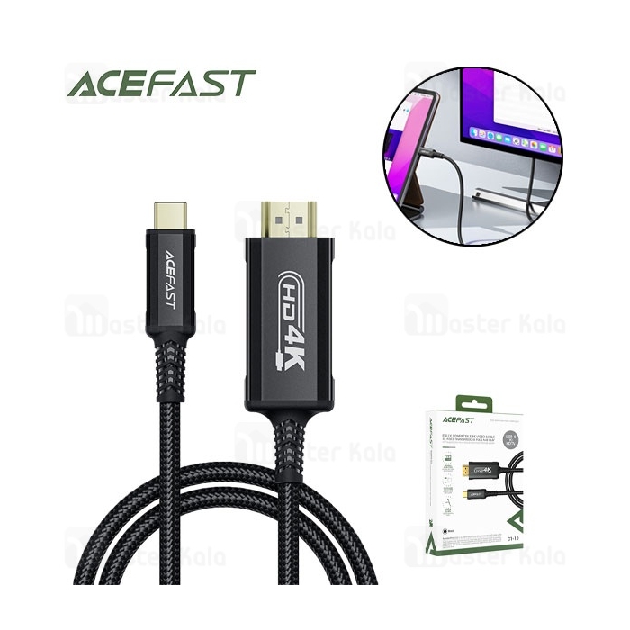 کابل HDMI به Type-c ایس فست ACEFAST C1-10 طول 1.8 متر