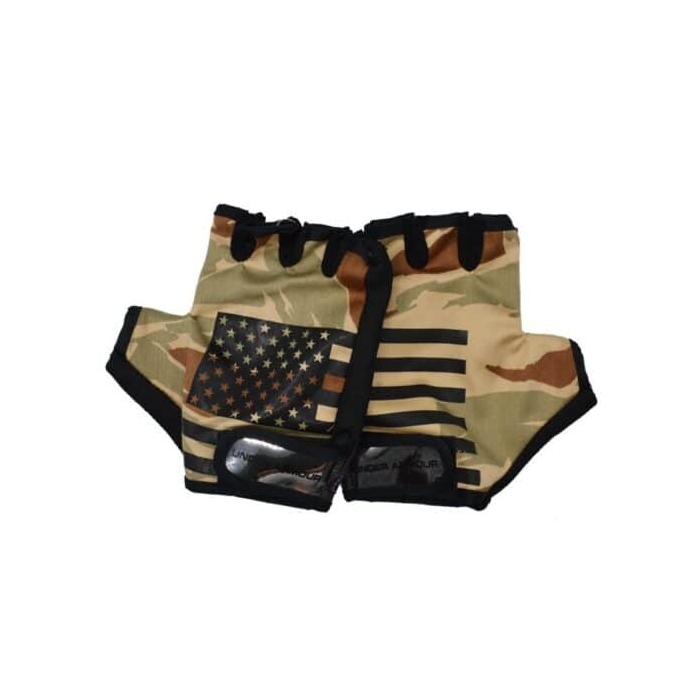 ‫دستکش بدنسازی آندر آرمور مدل GDS-USA طرح STAR 11710 فری سایز