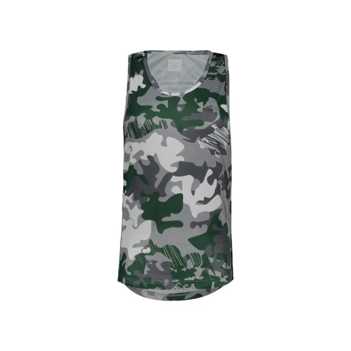 ‫‫تاپ ورزشی زنانه آندر آرمور HS-CHS چریکی سبز تیره