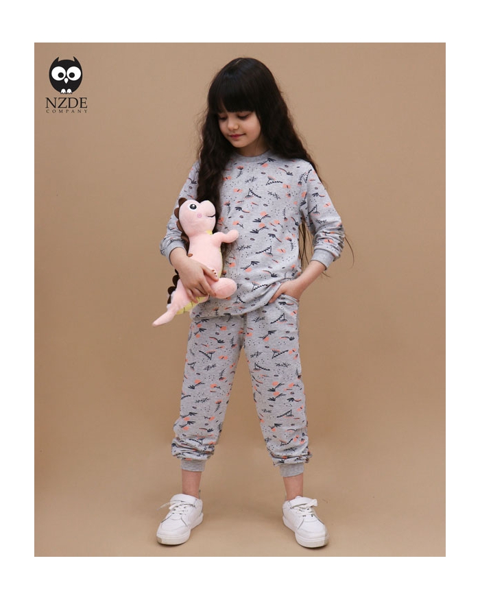 بلوز شلوار گل و پروانه NZDE