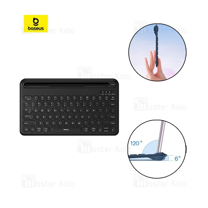 کیبورد بلوتوث بیسوس Baseus K02 Wireless Keyboard B00955500112-00 مخصوص تبلت