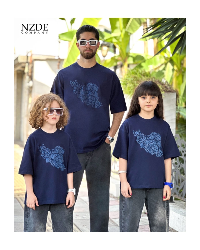 تیشرت ست خانوادگی نقشه ایران NZDE