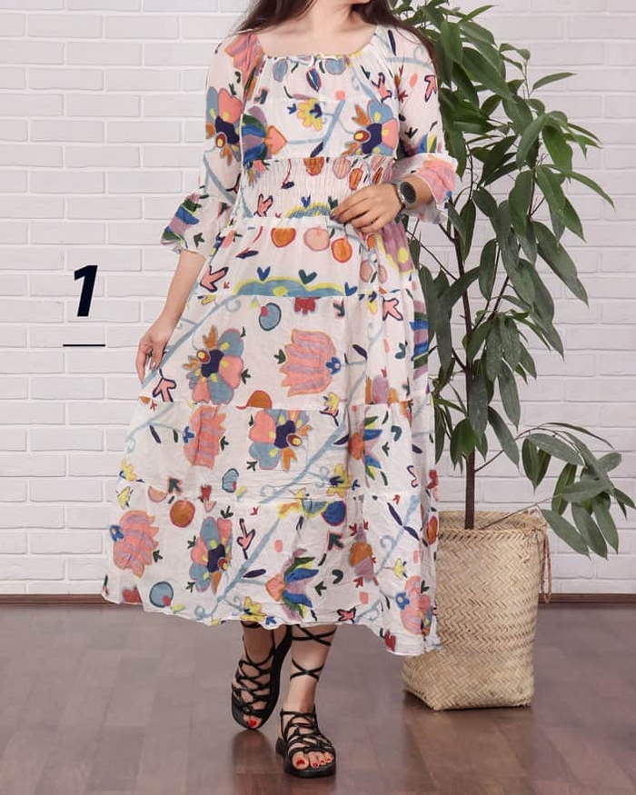  پیراهن عروسکی آستین بلند شیوان 691