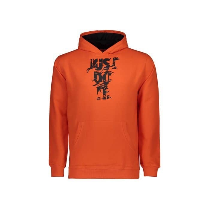 هودی کلاه دار مردانه JUST DO IT نارنجی