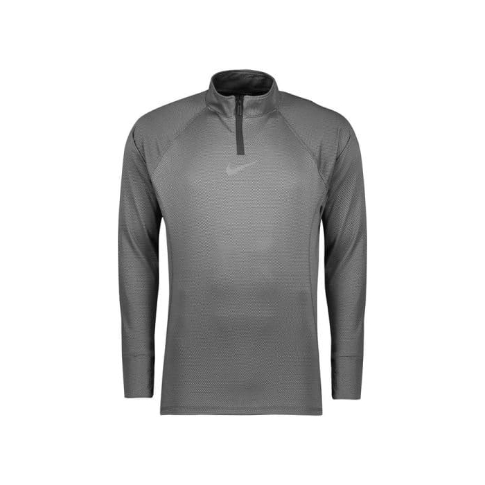 استرج ورزشی مردانه نایک مدل نیم زیپ mub-3911 طوسی