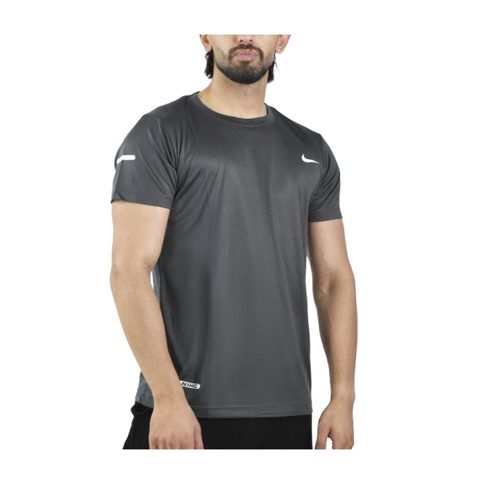 تیشرت ورزشی مردانه نایک مدل DS-JDI-4E0668 طوسی تیره