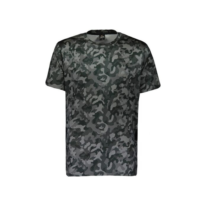 تیشرت ورزشی مردانه نایک مدل MuB-213 چریکی مارپیچ طوسی