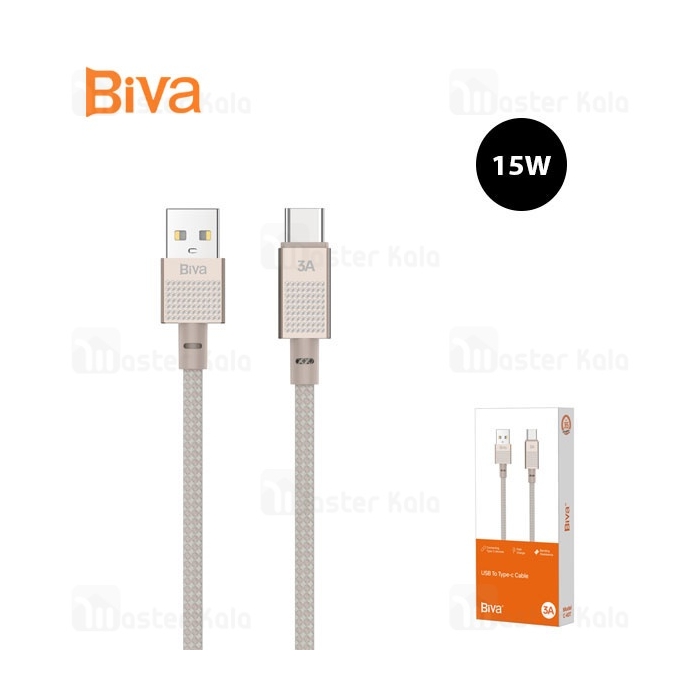 کابل Type-C بیوا Biva C-40T طول 1 متر توان 15 وات