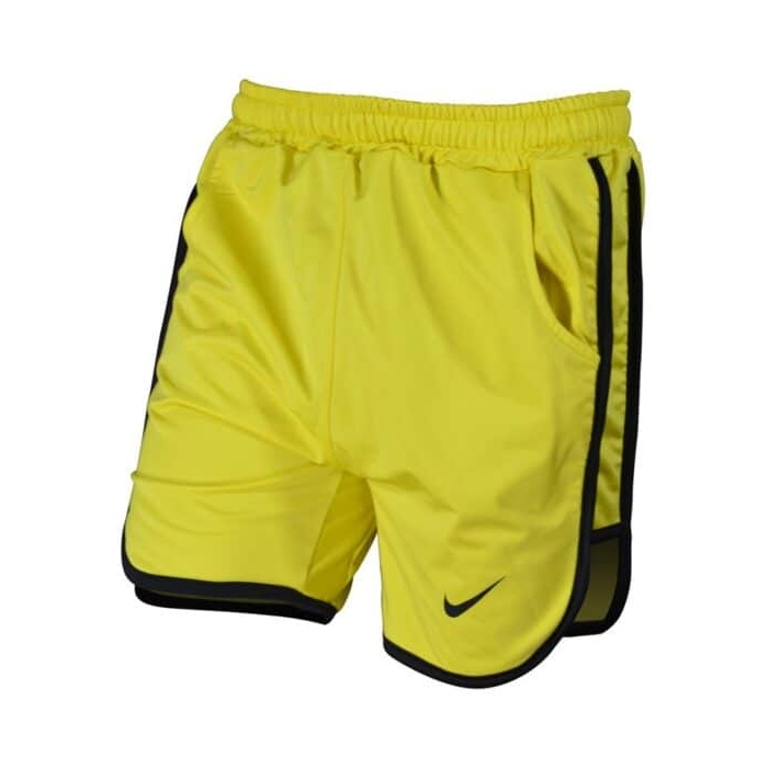 شلوارک ورزشی مردانه نایک مدل PY-0220 زرد خط مشکی