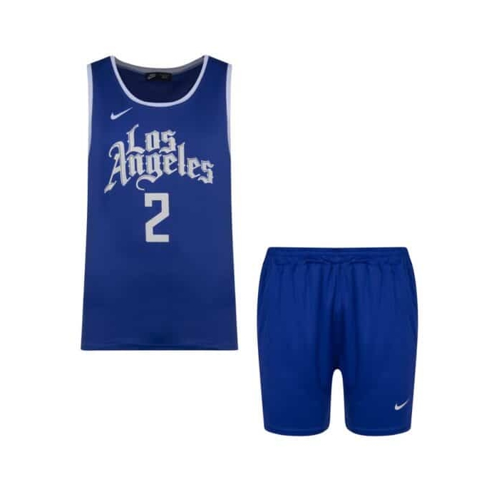 ست رکابی شلوارک ورزشی مردانه نایک مدل PY لس آنجلس ۰۲ آبی