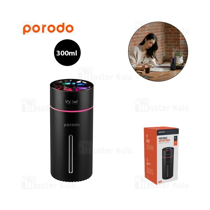 خوشبو کننده و رطوبت ساز پرودو Porodo Portable Air Diffuser PD-LFST031 ظرفیت 300 میلی لیتر