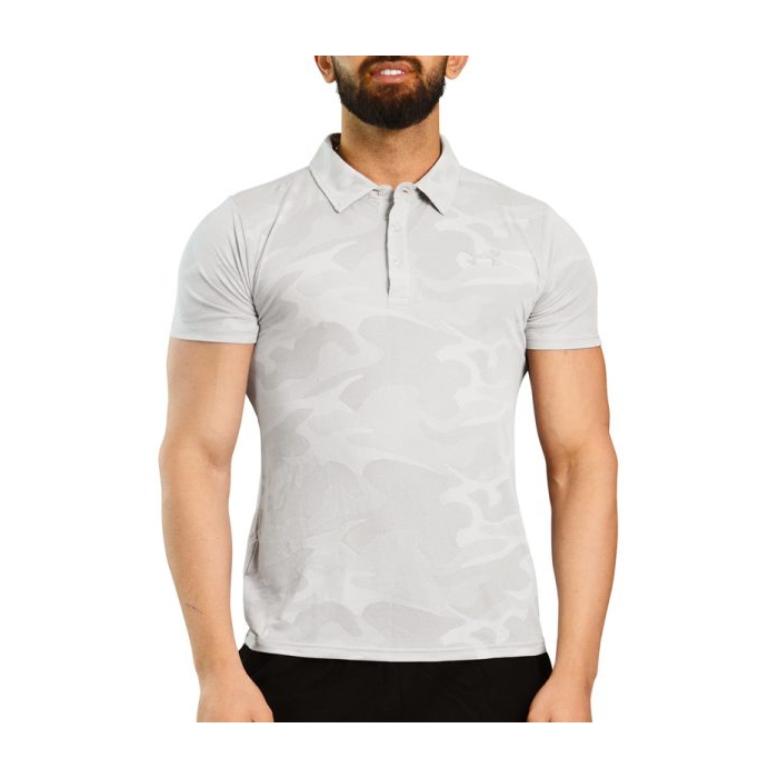 پولوشرت ورزشی مردانه آندر آرمور مدل HEATGEAR-286 چریکی طوسی