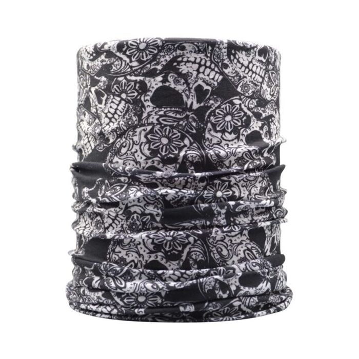 اسکارف و دستمال سر و گردن اسکلتی مدل Laught-5400