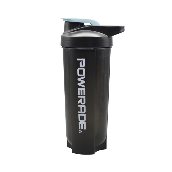 شیکر ورزشی یک تیکه پاورید مدل Zoe دودی درب ضامنی ظرفیت ۰.۷ لیتر