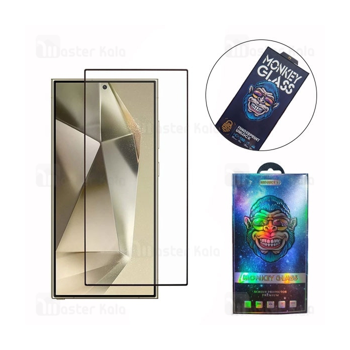 گلس تمام صفحه تمام چسب مانکی Samsung Galaxy S25 Ultra Monkey Full Screen Glass