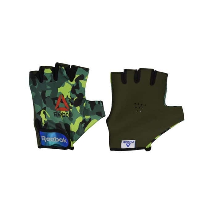 ‫‫دستکش بدنسازی مردانه ریباک مدل GDS طرح چریکی‫