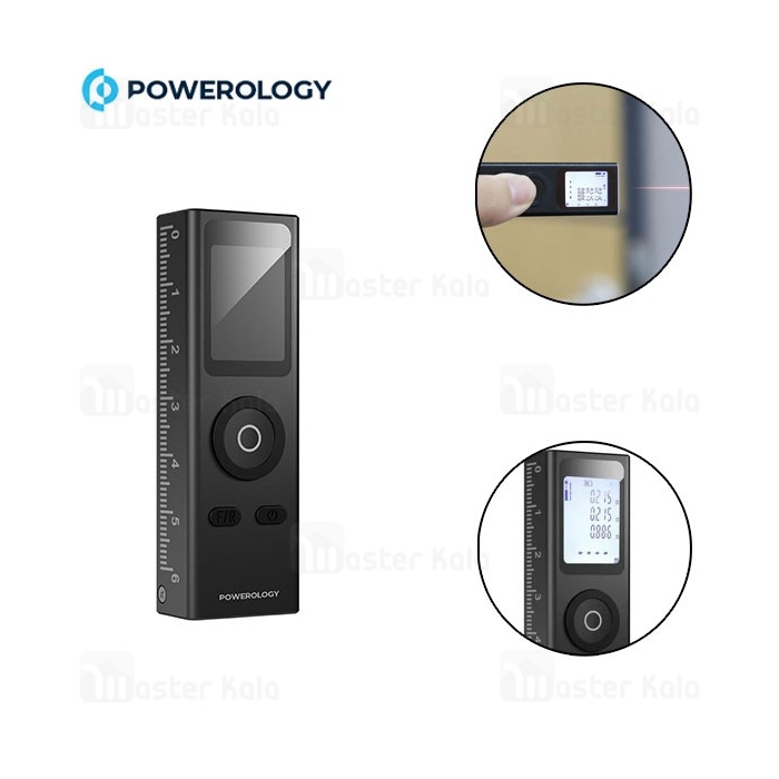 متر لیزری پاورولوژی Powerology  P30MLRFBK Laser Measurement Tool