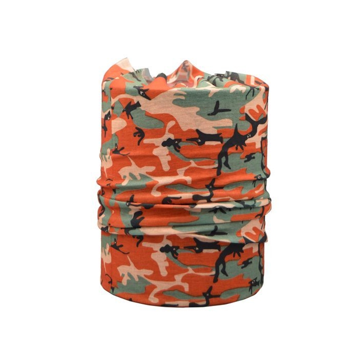 اسکارف و دستمال سر و گردن مدل ۱۱۰۹۸ چریکی نارنجی