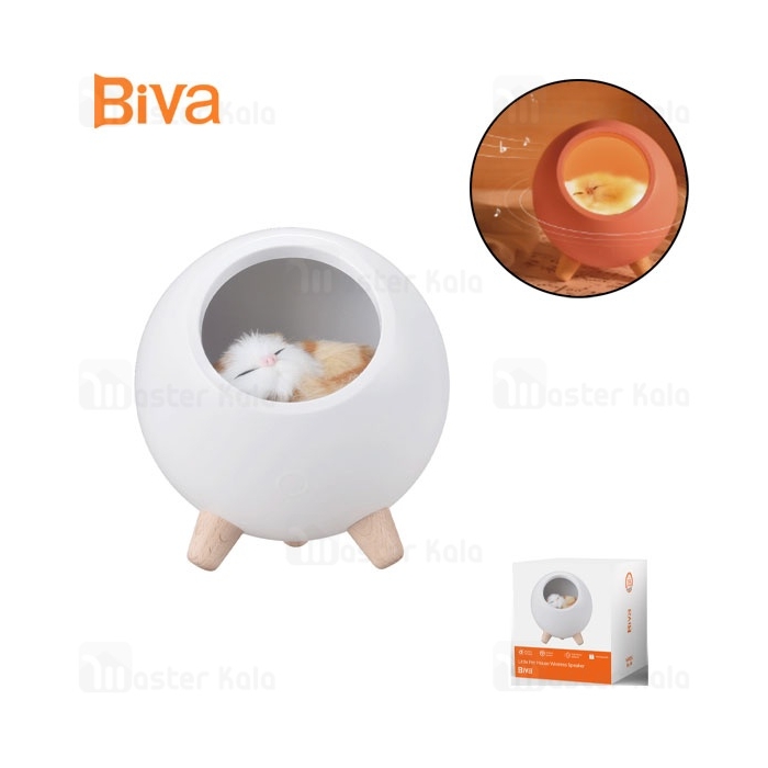 چراغ خواب و اسپیکر فانتزی بیوا Biva NL-04 طرح گربه