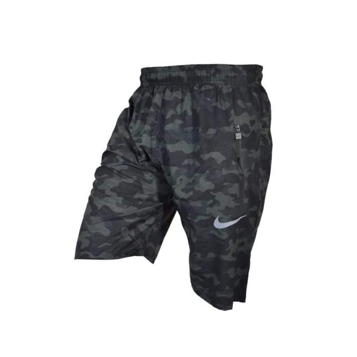 شلوارک ورزشی مردانه نایکی مدل MuB-188 چریکی یشمی مشکی