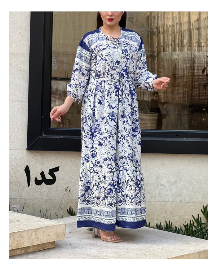 پیراهن فلور ارکیده(تخفیف یک هفته ای) 6115