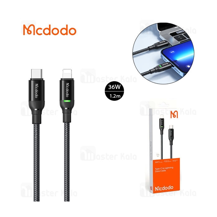 کابل لایتنینگ به Type C مک دودو Mcdodo CA-2720 طول 1.2 متر توان 36 وات