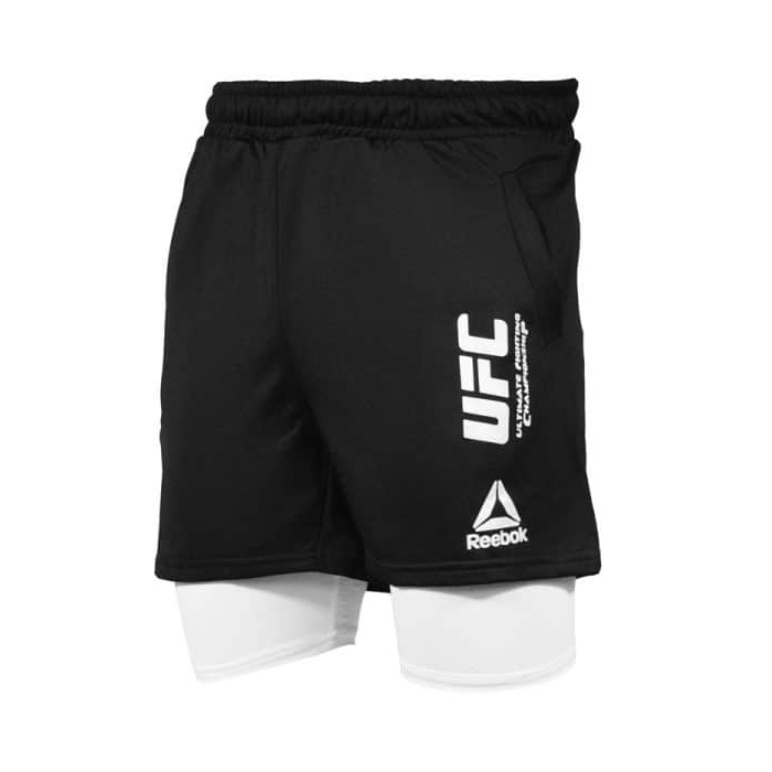 شلوارک کشاله دار ورزشی مردانه ریباک مدل Py-UFC 1411 سفید