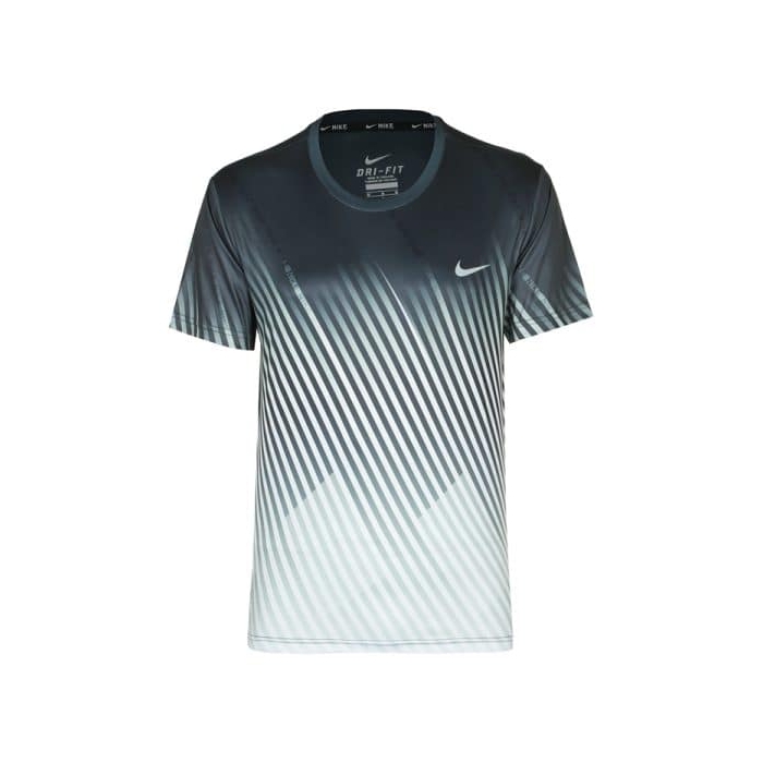 تیشرت ورزشی مردانه نایک مدل Dri Fit-1644 طوسی تیره