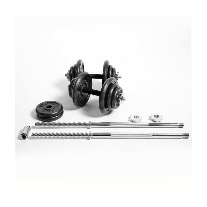 ست هالتر و دمبل متغیر بدنسازی پاور مکس وزن ۲.۵ تا ۵۰ کیلوگرم