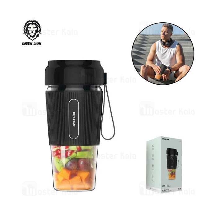 مخلوط کن قابل حمل گرین لاین Green Lion G-Blend X Portable Juicer GNBLENDX40BK ظرفیت 300 میلی لیتر